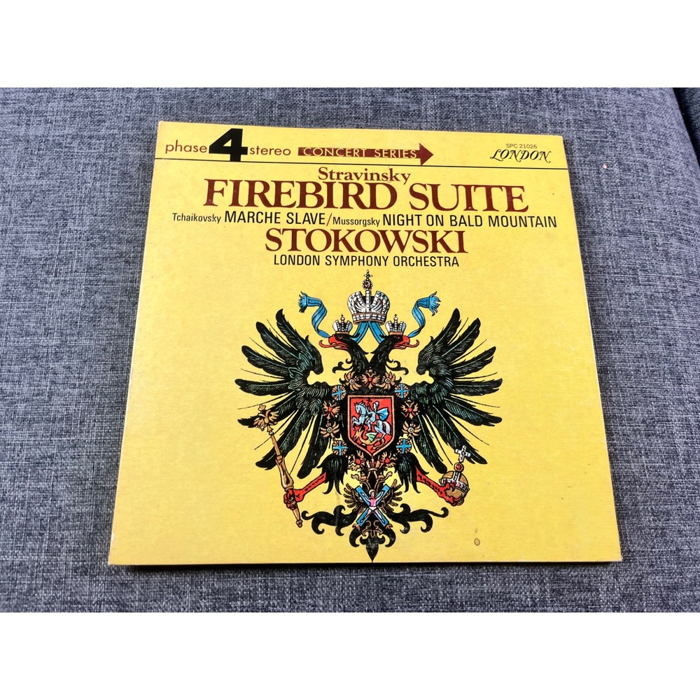 Stravinsky Firebird Suite Stokowski London Phase 4 Stereo Vinyl LP SPC 21026